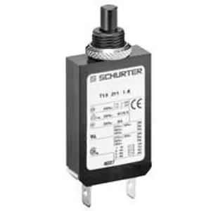 Schutzschalter, 1-polig, T-Charakteristik, 4 A, 28 V (DC), 240 V (AC), Flachstecker 6,3 x 0,8 mm, Gewindebefestigung, IP40, 4411.0002 Sonderangebot