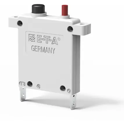Aktuell Schutzschalter, thermisch-magnetisch, 1-polig, 16 A, 65 V (DC), 240 V (AC), Flachstecker 6,3 x 0,8 mm, Flanschmontage, IP40, 3500-P10-16A