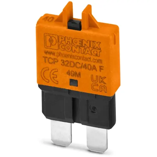Markenprodukt Geräteschutzschalter, thermisch, 1-polig, 40 A, 32 V (DC), Steckbar, auf Basiselement, IP30, 1499947