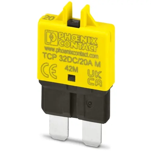 Schneller Versand Geräteschutzschalter, thermisch, 1-polig, 20 A, 32 V (DC), Steckbar, auf Basiselement, IP30, 1499969