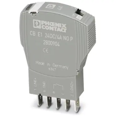 Super-Preis Schutzschalter, elektronisch, 1-polig, E-Charakteristik, 4 A, 24 V (DC), Flachstecker 5,2 mm, IP30, 2800904