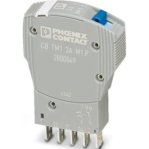 Echt Schutzschalter, thermisch-magnetisch, 1-polig, 3 A, 50 V (DC), Flachstecker, IP30, 2800849