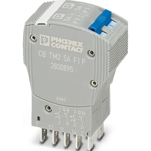 Schutzschalter, thermisch-magnetisch, 2-polig, 5 A, 80 V (DC), Flachstecker, IP30, 2800895 Wochenendangebot