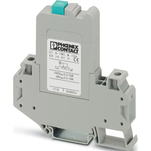 Schutzschalter, thermisch-magnetisch, 1-polig, 16 A, 240 V (AC), Schraubanschluss, DIN-Schiene, IP40, 0916613 Zertifiziert