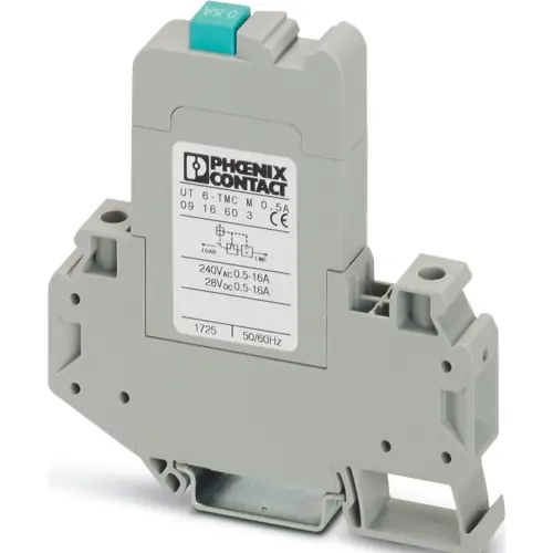 Schutzschalter, thermisch-magnetisch, 1-polig, 0.5 A, 240 V (AC), Schraubanschluss, DIN-Schiene, IP40, 0916603 Nur Heute