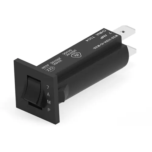 Direktkauf Schutzschalter, thermisch, 1-polig, 10 A, 32 V (DC), 250 V (AC), Flachstecker 6,35 mm, Snap-in, 2-1393250-5