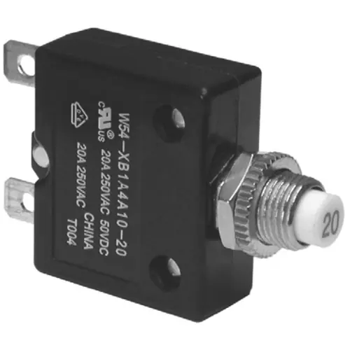 Schutzschalter, thermisch, 1-polig, 25 A, 50 V (DC), 250 V (AC), Flachstecker 6,35 mm, Panelmontage, 1-1423674-0 Kostenfreie Lieferung