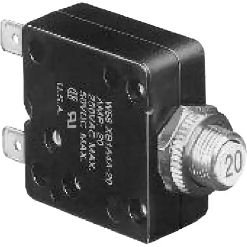 Schutzschalter, thermisch, 1-polig, 1 A, 50 V (DC), 250 V (AC), Flachstecker 6,35 mm, Panelmontage, 1393249-5 Heißes Angebot