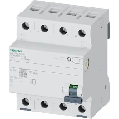 Fehlerstromschutzschalter, 4-polig, 40 A, 30 mA, Typ B, 400 V, 5SV3344-4KK60 Top-Preis