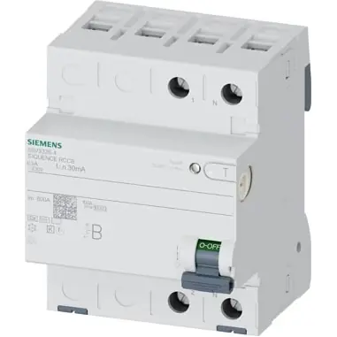 Fehlerstromschutzschalter, 2-polig, 63 A, 30 mA, Typ B, 230 V, 5SV3326-4 Ausverkauf