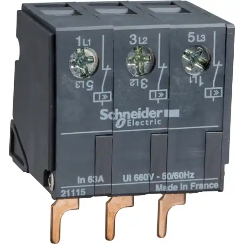 Markenware Strombegrenzungsblock, für Schutzschalter P25M, 21115