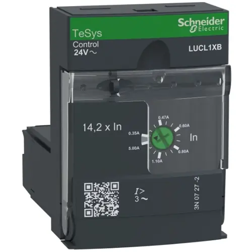 Magnetische Steuerungseinheit, LUCL 0,35-1,4 A, 24 VAC, für Leistungssockel LUB12/LUB32/LUB38/LUB120/LUB320/LUB380/Wendeschützschalter LU2B12B/LU2B32B, LUCL1XB Finale Aktion