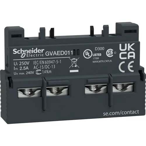 Hilfsschalter, 1 Öffner + 1 Schließer, für GV3L/GV3P, GVAED011 Saisonangebot