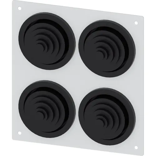 Kabeleinführungsflansch, mit 4 x Gummitülle, für ALPHA 1250 DIN, 8GK9100-0KK17 Garantierte Lieferung