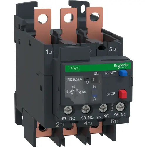 Motorschutzrelais, 3-polig, 48 bis 65 A, Ringkabelschuhanschluss, LRD365L6 Preisknaller