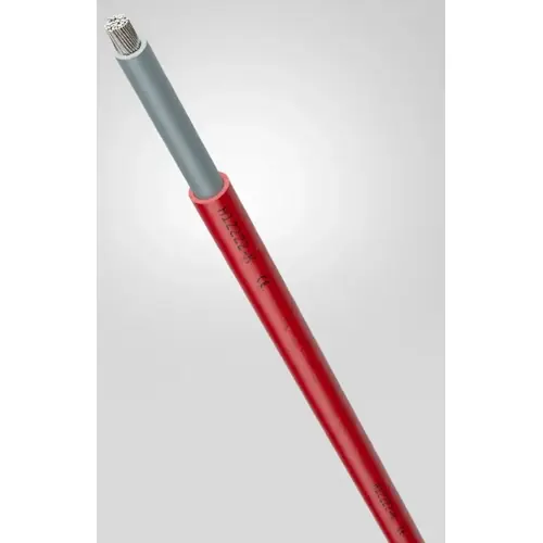 Neuheit Copolymer-Photovoltaik-Kabel, halogenfrei, H1Z2Z2-K, 10 mm², rot, Außen-Ø 7,1 mm, 1023776