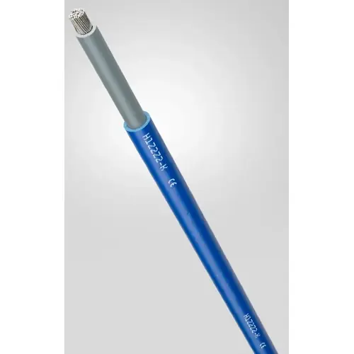 Echt Copolymer-Photovoltaik-Kabel, halogenfrei, H1Z2Z2-K, 10 mm², blau, Außen-Ø 7,1 mm, 1023791