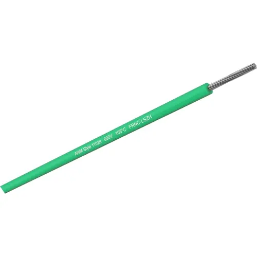 Kostenfreie Lieferung mPPE-Schaltlitze, halogenfrei, UL-Style 11028, 0,34 mm², AWG 22, 7 x 0,25 mm, grün, Außen-Ø 1,3 mm, 090220703