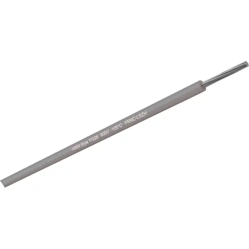 Aktuell mPPE-Schaltlitze, halogenfrei, UL-Style 11028, 0,56 mm², AWG 20, 7 x 0,32 mm, grau, Außen-Ø 1,55 mm, 090200705