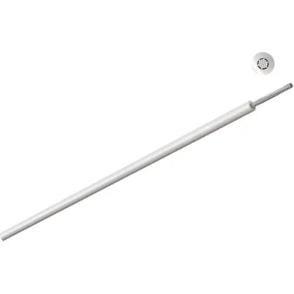 PTFE-Schaltlitze, Li5Y_250V, 0,032 mm², AWG 32, 7 x 0,08 mm, weiß, Außen-Ø 0,48 mm, 570703201 Neuheit