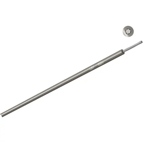 PTFE-Schaltlitze, Li5Y_600V, 0,34 mm², AWG 22, 7 x 0,254 mm, grau, Außen-Ø 1,17 mm, 570712205 Geprüft