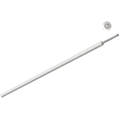 Angebot PTFE-Schaltlitze, Li5Y_600V, 0,34 mm², AWG 22, 7 x 0,254 mm, weiß, Außen-Ø 1,17 mm, 570712201