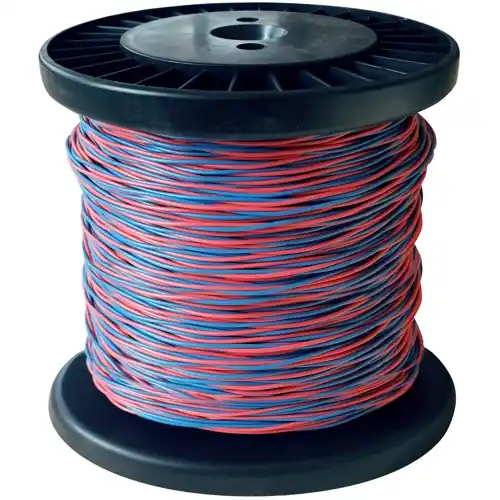 PVC-Schaltdraht, Yv, 2 x 0,6 mm, rot/blau, Außen-Ø 1,1 mm, BYB-5-92F421 Garantierte Lieferung