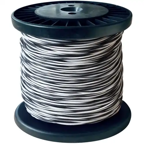 Wochenendangebot PVC-Schaltdraht, Yv, 2 x 0,8 mm, weiß/schwarz, Außen-Ø 1,4 mm, BYB-5-92F437