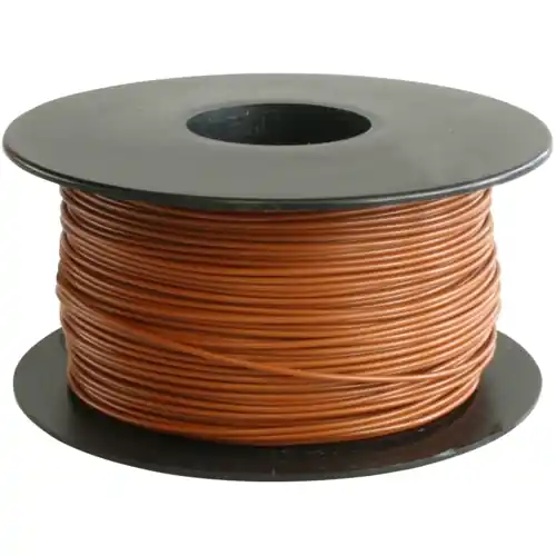 Begrenztes Angebot PVC-Schaltdraht, Yv, 1 x 0,5 mm, braun, Außen-Ø 1,1 mm, BYB-5-92F447