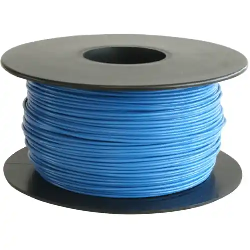 Zertifiziert PVC-Schaltdraht, Yv, 1 x 0,5 mm, blau, Außen-Ø 1,1 mm, BYB-5-92F453