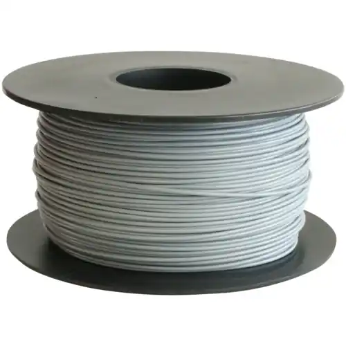 PVC-Schaltdraht, Yv, 1 x 0,8 mm, grau, Außen-Ø 1,4 mm, BYB-5-92F464 Neue Ware