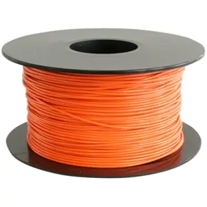 PVC-Schaltdraht, Yv, 1 x 0,8 mm, orange, Außen-Ø 1,4 mm, BYB-5-92F487 Preisknaller