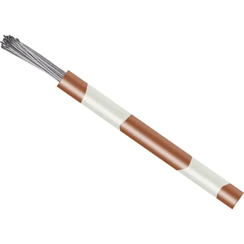 PVC-Schaltlitze, hochflexibel, LiYv, 0,14 mm², 18 x 0,1 mm, braun/weiß, Außen-Ø 1,1 mm, BYB-5-92F540 Preis Gesenkt