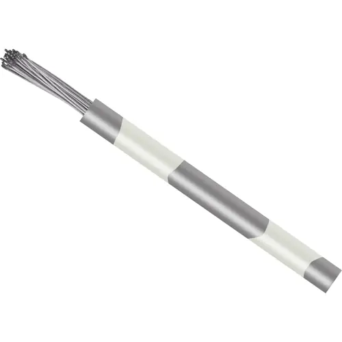 Aktuell PVC-Schaltlitze, hochflexibel, LiYv, 0,14 mm², 18 x 0,1 mm, grau/weiß, Außen-Ø 1,1 mm, BYB-5-92F5400