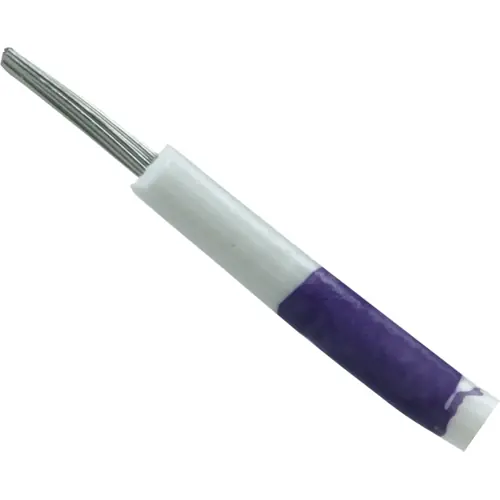 PVC-Schaltlitze, hochflexibel, LiYv, 0,14 mm², 18 x 0,1 mm, weiß/violett, Außen-Ø 1,1 mm, BYB-5-92F544 Zertifiziert