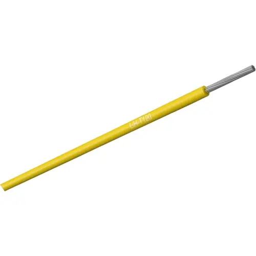 Super-Preis TPE-E-Schaltlitze, halogenfrei, LiH-T120, 0,75 mm², 24 x 0,2 mm, gelb, Außen-Ø 1,7 mm, 065007504