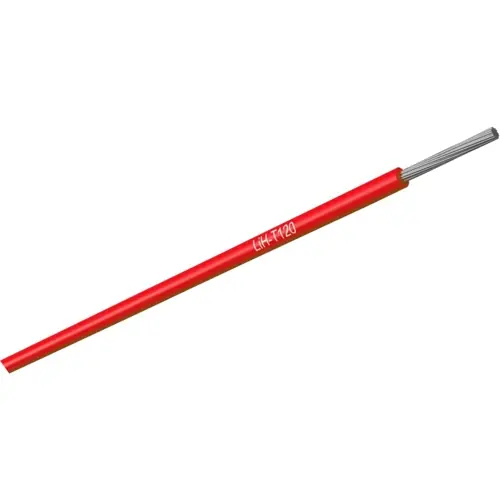 Garantierte Lieferung TPE-E-Schaltlitze, halogenfrei, LiH-T120, 1,0 mm², 32 x 0,2 mm, rot, Außen-Ø 1,9 mm, 065010008