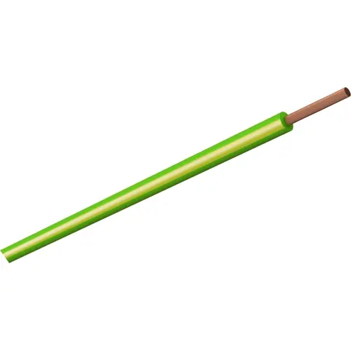 PVC-Schaltlitze, höchstflexibel, LifY, 0,75 mm², 384 x 0,05 mm, grün/gelb, Außen-Ø 2,2 mm, 160107528 Highlight