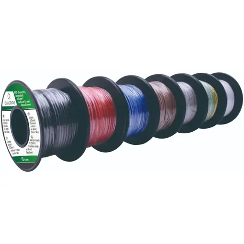 PVC-Litze Sortiment, 0,25 mm², schwarz/weiß/rot/blau/braun/grau/grün-gelb, Außen-Ø 1,4 mm, 19011CA085 Direkt Vom Hersteller