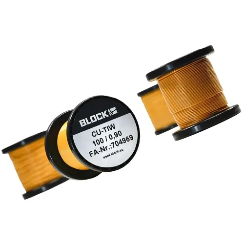 Aktuell Kupferdraht, CU-TIW, 1 x 0,2 mm, transparent, Außen-Ø 0,417 mm, CU-TIW 100/0,20