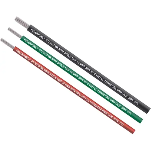 Solange Der Vorrat Reicht PVC-Schaltlitze, HELUKABEL SINGLE CORE UL Style 1007, 0,82 mm², AWG 18, grün, Außen-Ø 2,1 mm, 62300