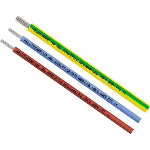 Gratis Versand XLPO-Schaltlitze, halogenfrei, HELUTHERM 145 UL/CSA 600V, 6,0 mm², AWG 10, braun, Außen-Ø 5 mm, 59573