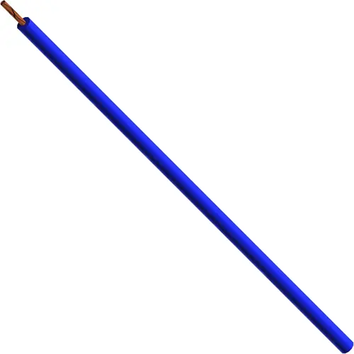 Kostenloser Rückversand Silikon-Schaltlitze, höchstflexibel, halogenfrei, Cableline, 1,5 mm², 770 x 0,05 mm, blau, Außen-Ø 3,9 mm, 61.7608-10023
