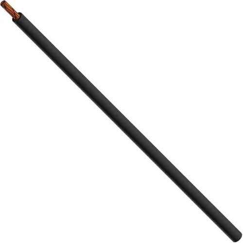 Neuheit PVC-Schaltlitze, höchstflexibel, Cableline, 0,25 mm², 129 x 0,05 mm, schwarz, Außen-Ø 1,4 mm, 60.7013-10021