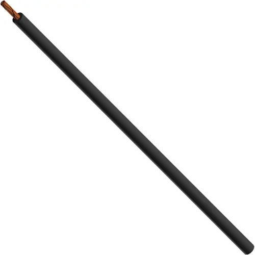 Preisknaller Silikon-Schaltlitze, höchstflexibel, halogenfrei, Cableline, 0,25 mm², 66 x 0,07 mm, schwarz, Außen-Ø 1,7 mm, 61.7551-10021