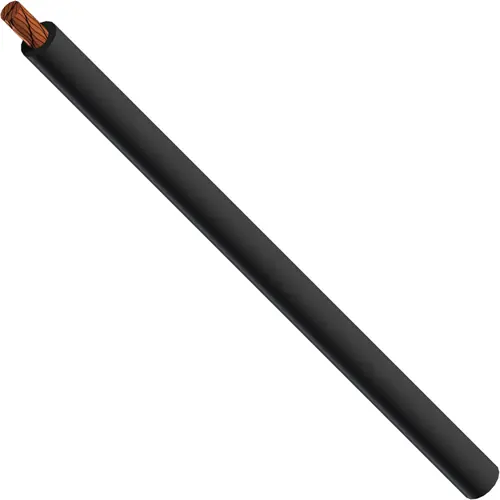 Silikon-Schaltlitze, hochflexibel, halogenfrei, Cableline, 10 mm², 2556 x 0,07 mm, schwarz, Außen-Ø 9 mm, 61.7613-10021 Markenware