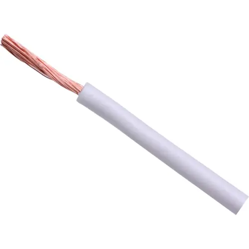 Ausverkauf PVC-Schaltlitze, hochflexibel, H07V-K, 1,5 mm², weiß, Außen-Ø 3,1 mm, H07V-K 1,50/3,1 WS