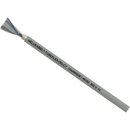 Flachbandleitung in Rundform, 26-polig, RM 1.27 mm, 0,09 mm², AWG 28, PVC, grau, 45157 Abverkauf
