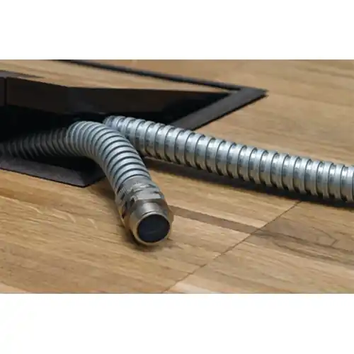 Schutzschlauch, Innen-Ø 10 mm, Außen-Ø 13.2 mm, BR 30 mm, Stahl, verzinkt, silber, 166-30101 Sale