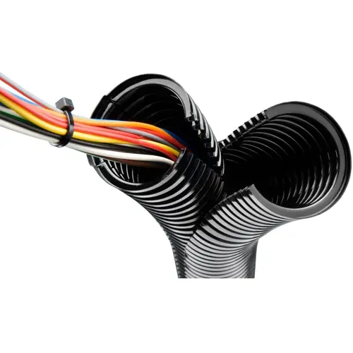 Schutzschlauch, geschlitzt, Innen-Ø 8.8 mm, Außen-Ø 13.5 mm, BR 30 mm, PA, schwarz, 61803943 Kostenfreie Lieferung